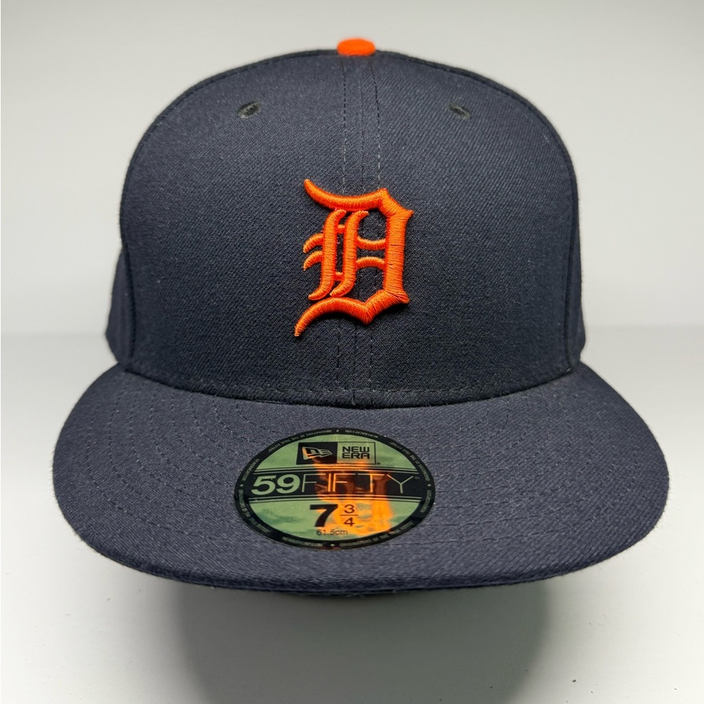 Detroit Tigers MLB Baseball On Field Hat New Era 59FIFTY Size 7 3/4